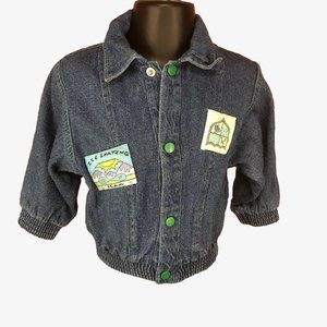 Judy Philippine Vintage Girls Denim Jacket 24 Months Skater 1980 Easter